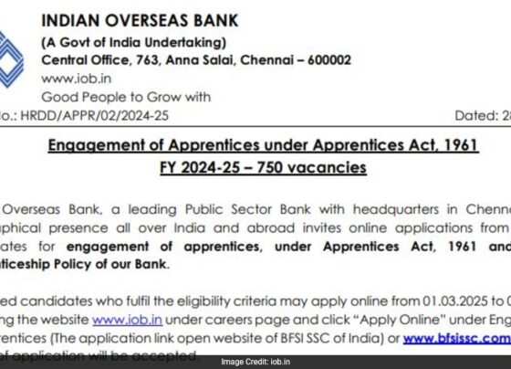 indian overseas bank apprentice