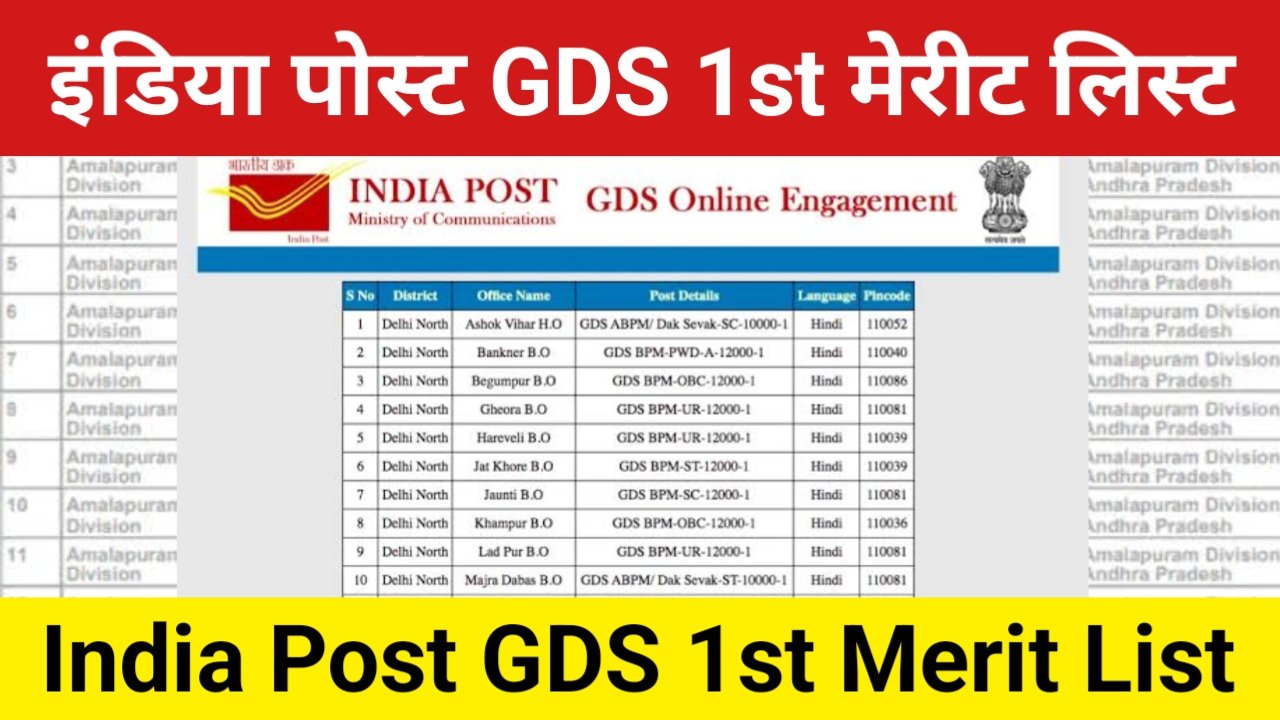 GDS 1st Merit List 2025: इंडिया पोस्ट जीडीएस रिजल्ट कब तक आएगा? डाक सेवक फर्स्ट मेरिट लिस्ट अपडेट
